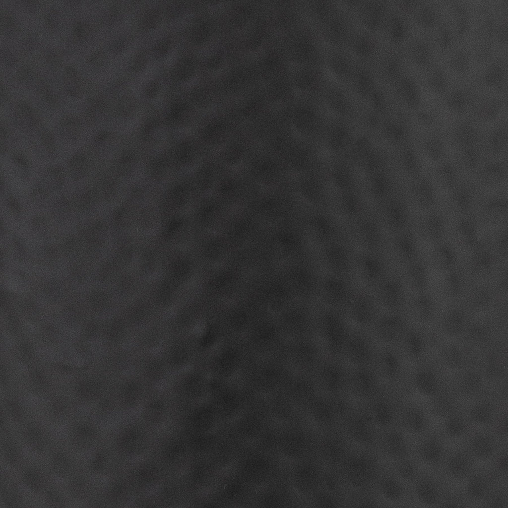 Matt Black Hammered Vase With Lid